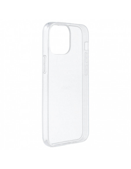 Carcasa de silicona para iPhone 13 Mini. Acabado semi transparente