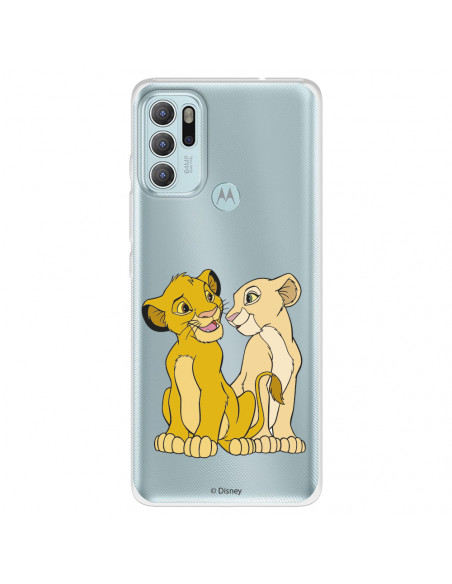Funda para Samsung Galaxy A54 5G Oficial de Disney Simba y Nala