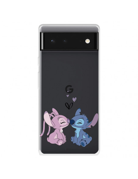 Funda para Xiaomi 13T Oficial de Disney Angel & Stitch Beso - Lilo