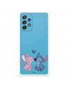 Funda para Samsung Galaxy A52 4G Oficial de Disney Angel & Stitch Beso - Lilo & Stitch