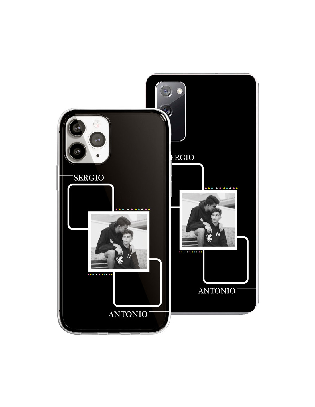 Funda de teléfono personalizada para iPhone 11 Pro Max personalizada con  collage de múltiples imágenes, fundas resistentes a los arañazos, a los