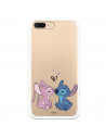Funda para iPhone 7 Plus Oficial de Disney Angel & Stitch Beso - Lilo & Stitch