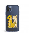 Funda para iPhone 12 Pro Oficial de Disney Simba y Nala Silueta - El Rey León