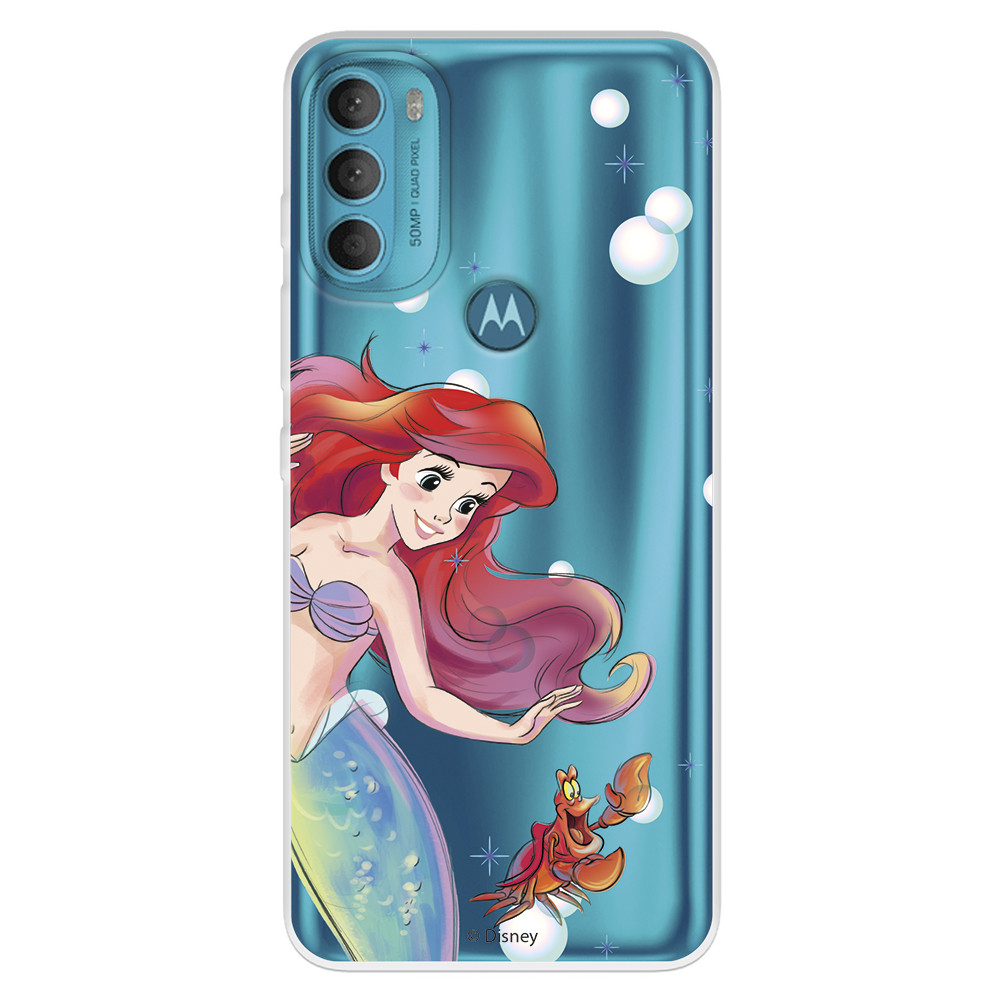 Funda para Motorola Moto G71 5G Oficial de Disney Ariel y