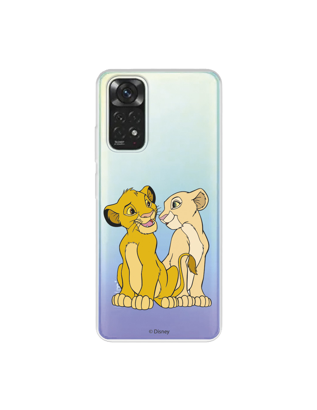 Funda para Xiaomi Redmi Note 11 Pro 5G Oficial de Disney Simba y Nala  Silueta - El