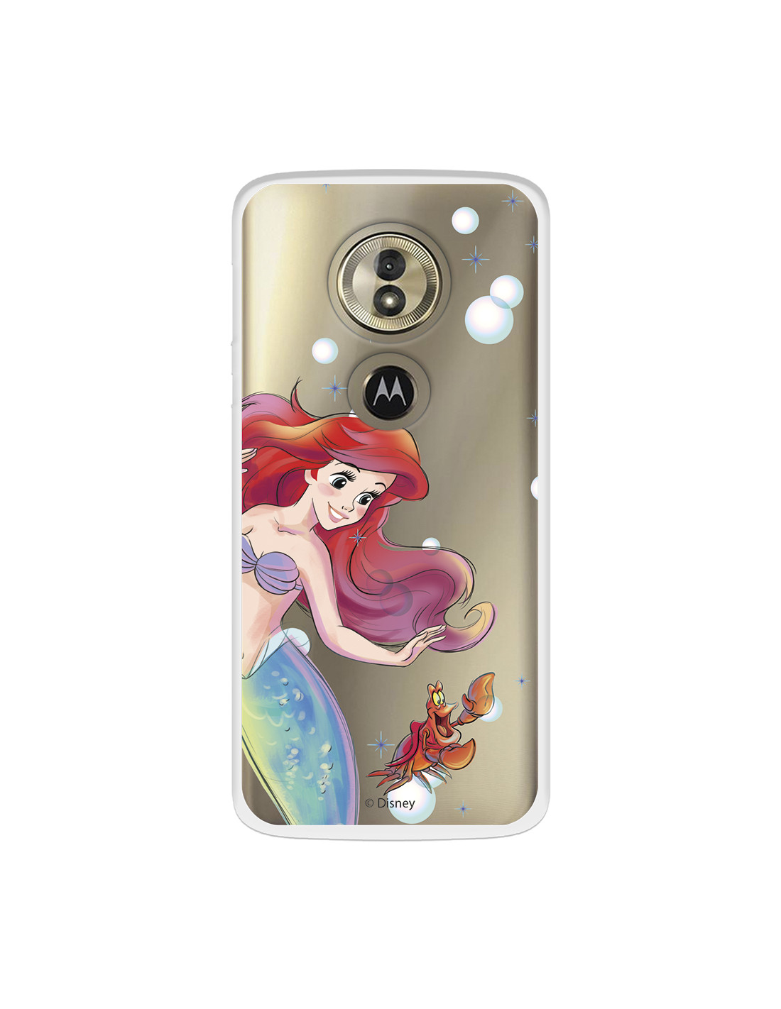 Funda para Samsung Galaxy Z Flip 5 Oficial de Disney Ariel y Sebastián  Burbujas - La Sirenita