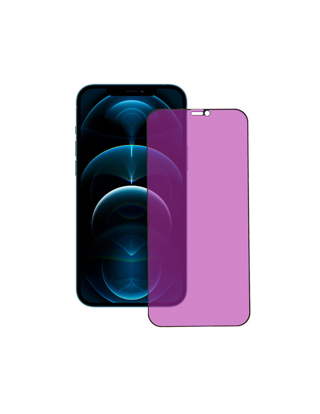 Cristal Templado Completo Anti Blue-Ray Transparente para iPhone 12 Mini