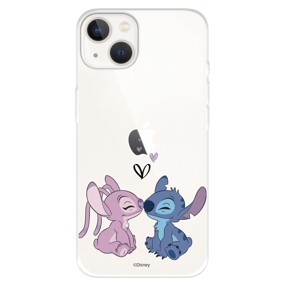 Funda para IPhone 14 Plus Oficial de Disney Angel & Stitch Beso - Lilo &  Stitch