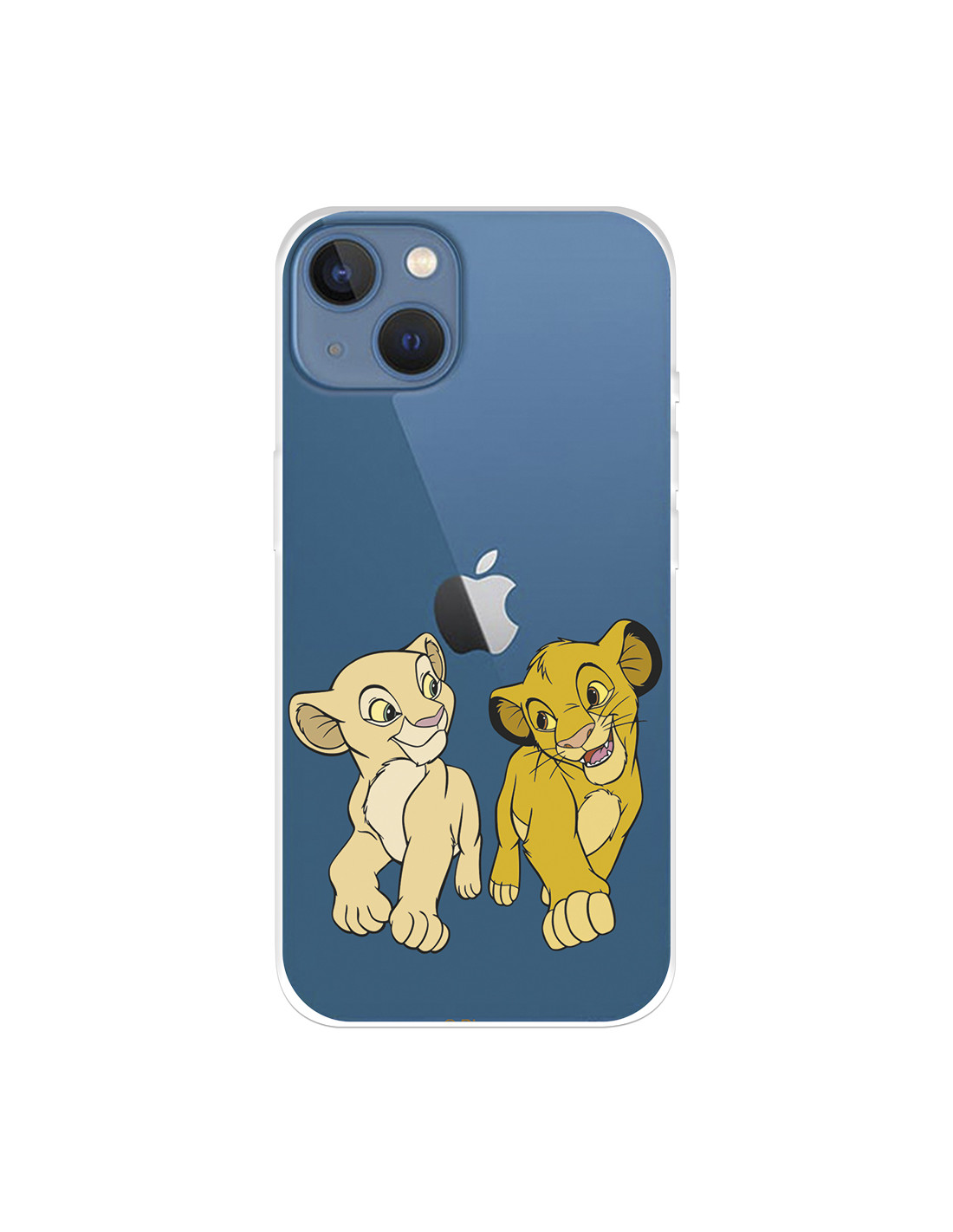 Funda Oficial Disney Simba y Nala Transparente El Rey León para iPhone XR