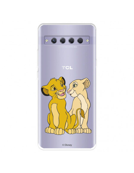 Funda para Xiaomi 13T Pro Oficial de Disney Simba y Nala Silueta - El Rey  León