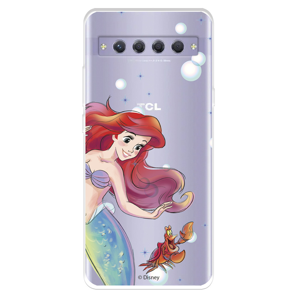 Funda para Samsung Galaxy Z Flip4 Oficial de Disney Ariel y Sebastián  Burbujas - La Sirenita