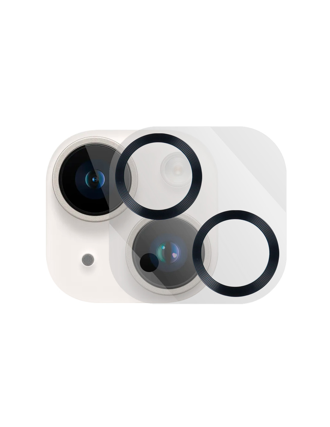 3x Protector De Lente Camara Para iPhone 14 PLUS Vidrio Templado
