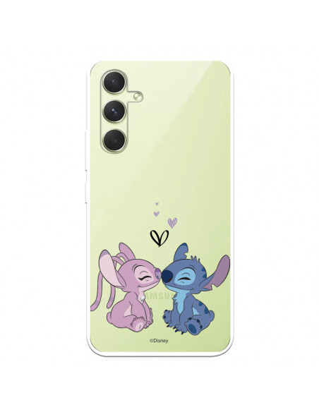 Funda para Huawei P40 Lite Oficial de Disney Angel & Stitch Beso - Lilo &  Stitch