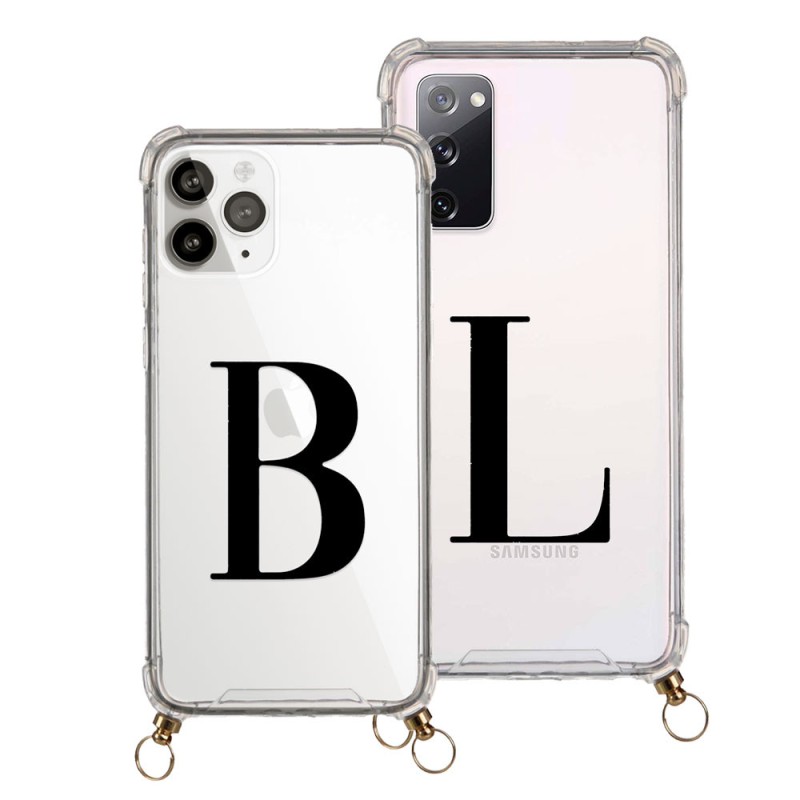Funda Silicona Colgante Inicial Negra - Edición Limitada Funda Silicona Colgante Inicial Negra - Edición Limitada