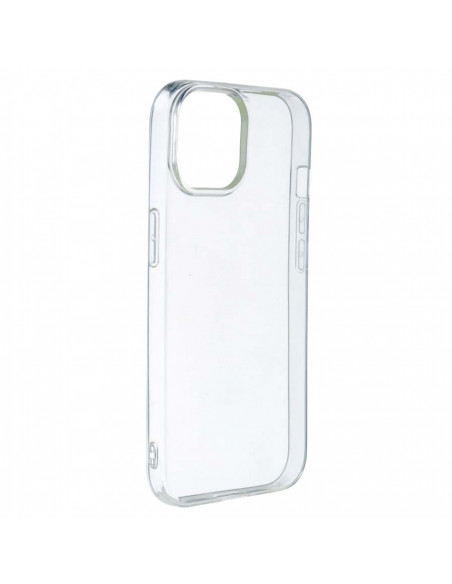 Funda iPhone 15 Plus Silicona Tranparente Cromado Cubre Camara 3D 6-Co