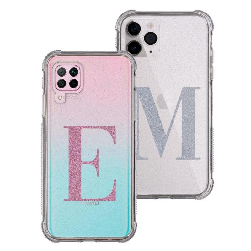 Funda Purpurina Reforzada Inicial Brillantina - Edición Limitada Funda Purpurina Reforzada Inicial Brillantina - Edición Limitada