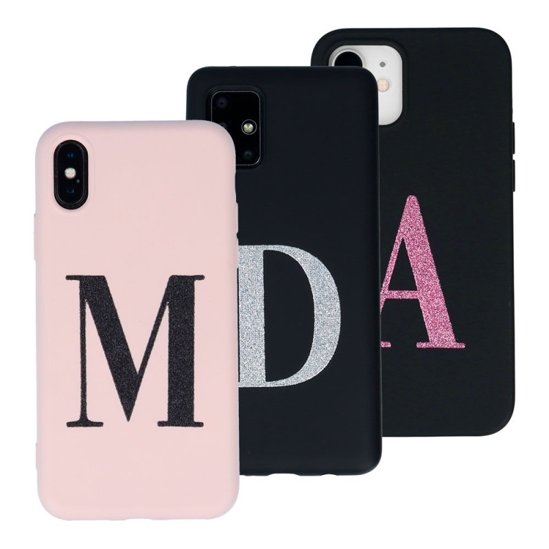 Funda Ultra Suave Inicial Brillantina - Edición Limitada Funda Ultra Suave Inicial Brillantina - Edición Limitada