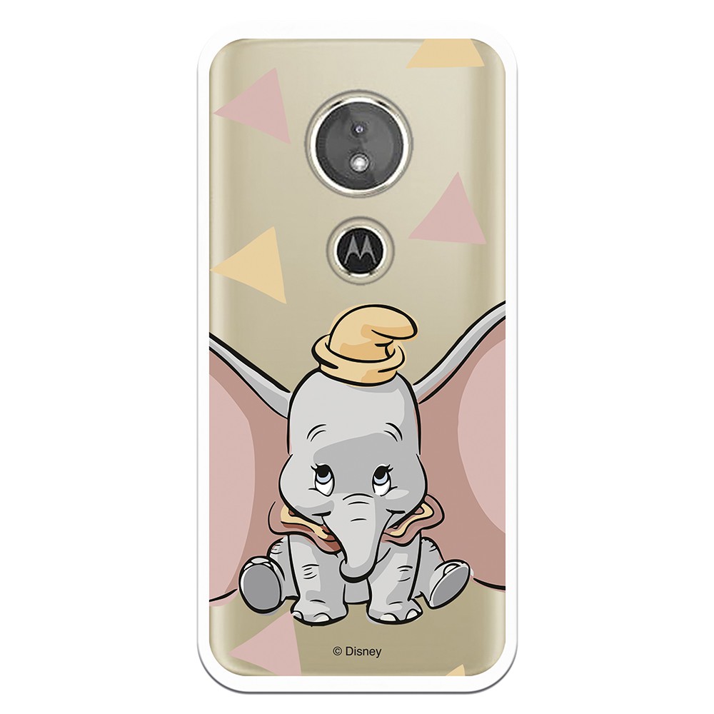 Funda Oficial Disney Dumbo silueta transparente para Motorola Moto E5