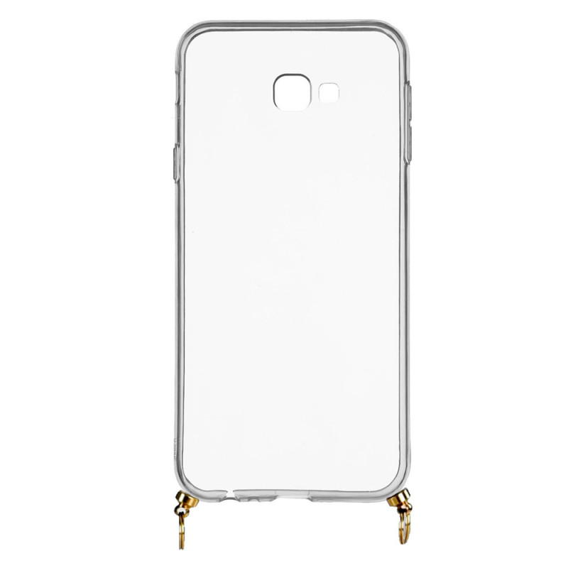 Funda Silicona Colgante Transparente para Samsung Galaxy J4 Plus