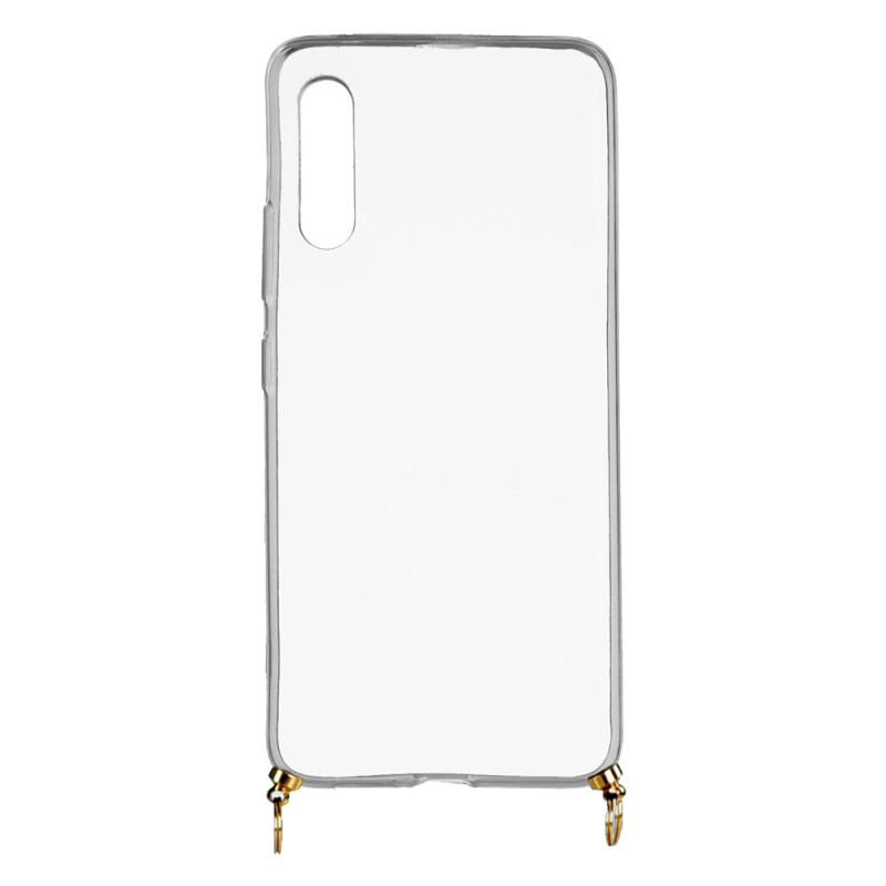 Funda Silicona Colgante Transparente para Samsung Galaxy A90 5G