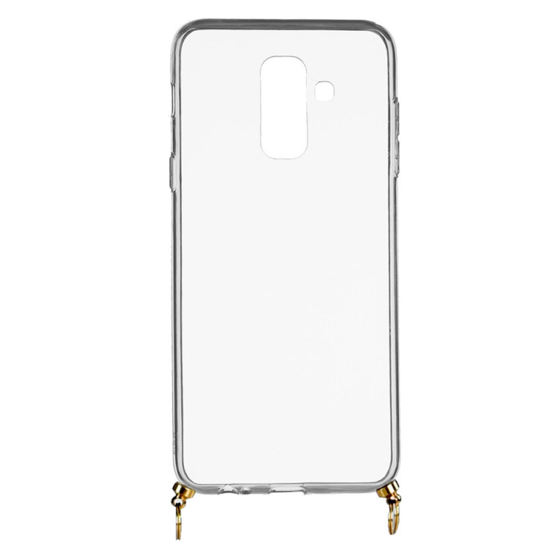 Funda Silicona Colgante Transparente para Samsung Galaxy A6 Plus