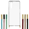 Funda Silicona Colgante Transparente para Oppo Find X2