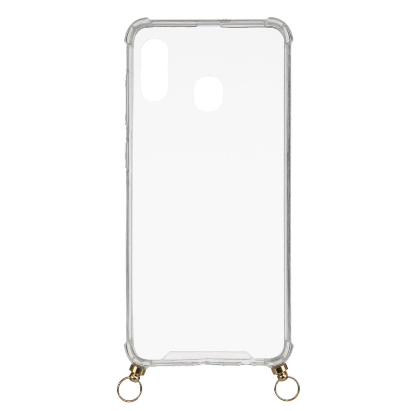 Funda Silicona Colgante Transparente para Samsung Galaxy A30