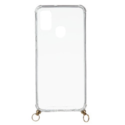 Funda Silicona Colgante Transparente para Samsung Galaxy M21