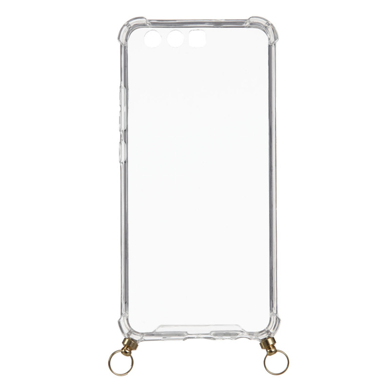 Funda Silicona Colgante Transparente para Huawei Ascend P10