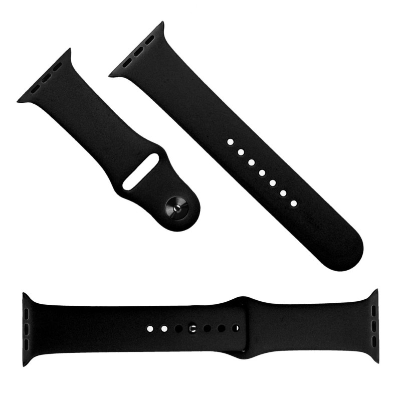 Correa de goma para Apple Watch 38mm Negra