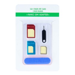 Adaptador de Tarjeta SIM Nano y Micro SIM Polaco Chip y Extractor de Tarjeta