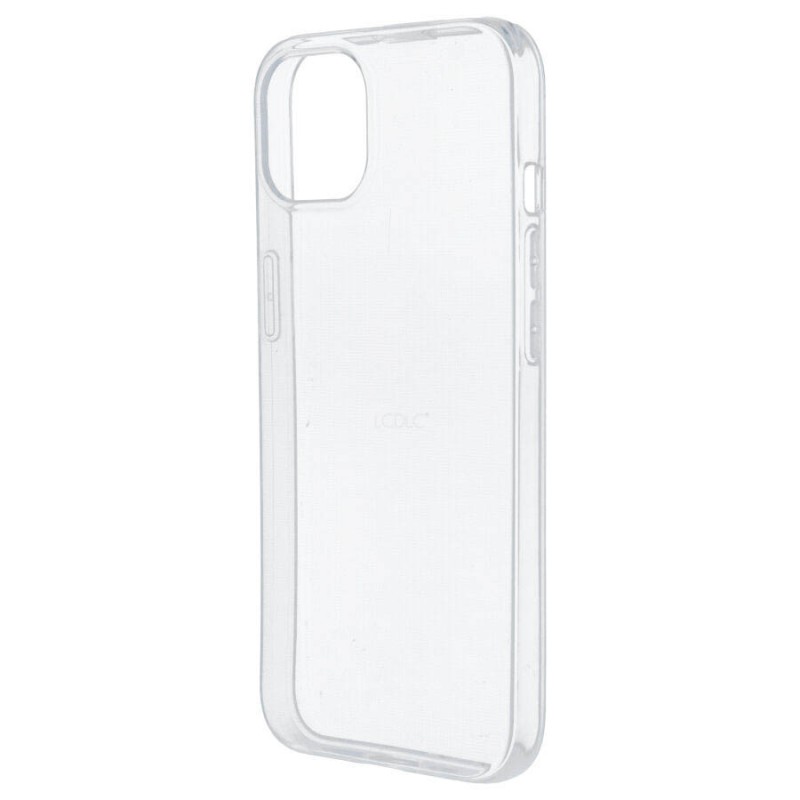 Funda Iphone 13 Pro Max Trasera Rígida Azul Delantera Flexible