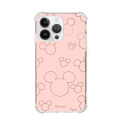 Funda Espejo Oro Rosa Oficial Disney - Silueta Mickey