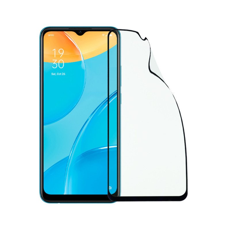 Cristal Templado Completo Irrompible para Oppo A15 Cristal Templado Completo Irrompible para Oppo A15