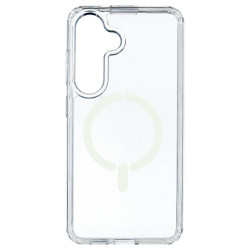 Funda Transparente Logo Compatible con Magsafe para Samsung Galaxy S24