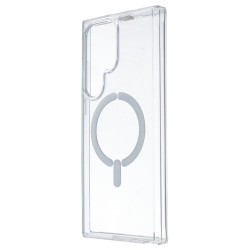 Funda Transparente Logo Compatible con Magsafe para Samsung Galaxy S23 Ultra