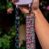 Lanyard con Cadena de Flores - Colgante para Móvil y Bolso