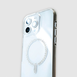 Funda Antiyellow Compatible con MagSafe con Brillantes para iPhone 17 Pro Max