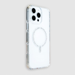 Funda Antiyellow Compatible con MagSafe con Brillantes para iPhone 17 Pro Max