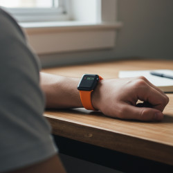 Correa de goma para Apple Watch 42mm Negra