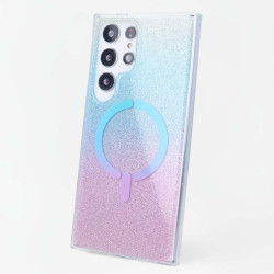 Funda Ring Glitter Compatible con Magsafe para Samsung Galaxy S25 Ultra