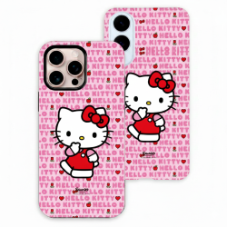 Funda Tough Oficial Hello Kitty - Logo pink
