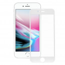 Cristal Templado Completo Blanco para iPhone 8 Plus