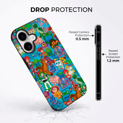 Funda Sublimada Oficial Toy Story - Characters blue
