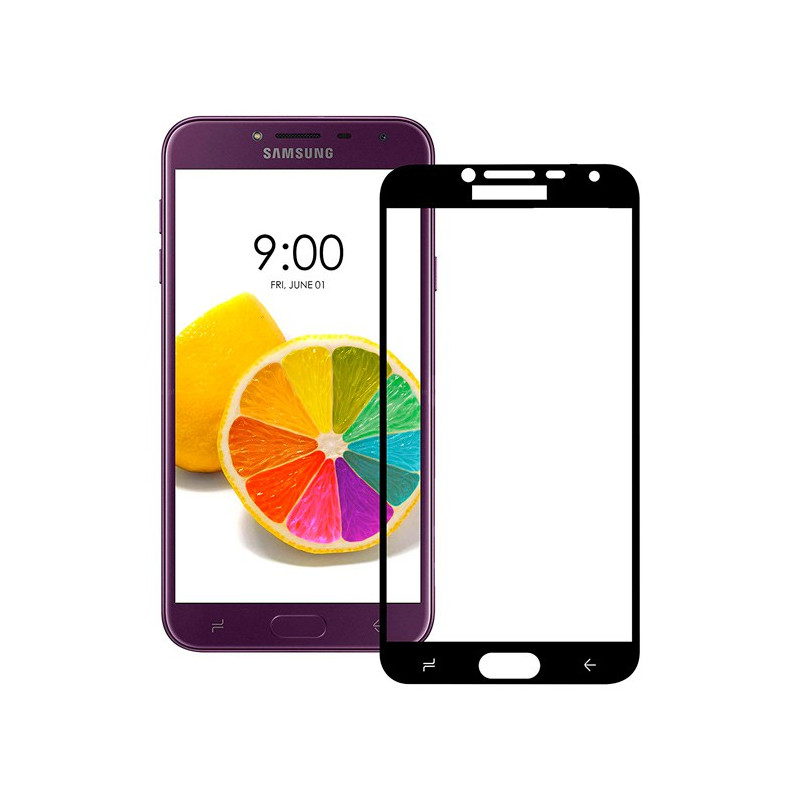 Cristal Templado Completo Negro para Samsung Galaxy J4 2018