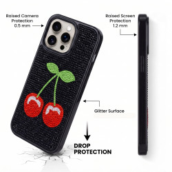 Funda Brillo Cereza para iPhone 16 Pro