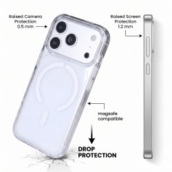 Funda Transparente Resistente Compatible con MagSafe para Iphone 18 Pro