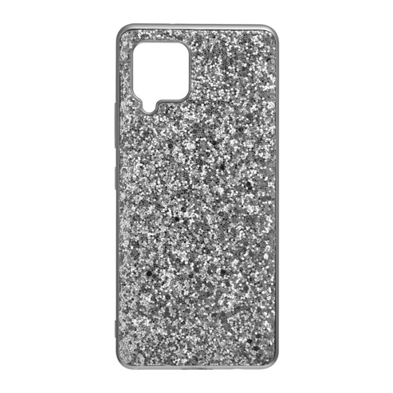 Funda Brillantina Plata para Samsung Galaxy A42 5G