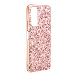 Funda para Huawei P Smart 2021 Brillantina Oro Rosa