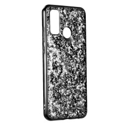 Funda Brillantina Negra para Huawei P Smart 2020